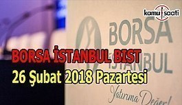 Borsa İstanbul BİST - 26 Şubat 2018 Pazartesi