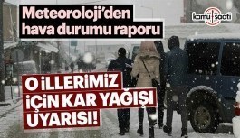 Meteoroloji'den Ankara ve İstanbul için kar uyarısı