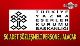 Türkiye Yazma Eserler Kurumu sözleşmeli personel alım ilanı