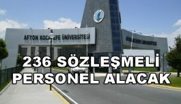 Afyon Kocatepe Üniversitesi 236 Sözleşmeli Personel Alacak