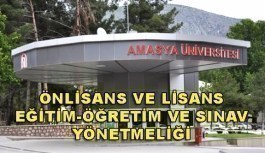 Amasya Üniversitesi Önlisans ve Lisans Eğitim-Öğretim Ve Sınav Yönetmeliği