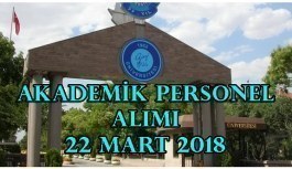 Gazi Üniversitesi 33 Akademik Personel Alacak - 22 Mart 2018