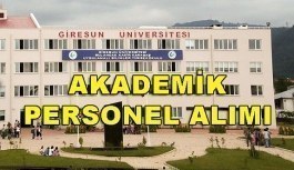 Giresun Üniversitesi Akademik Personel Alacak