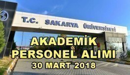 Sakarya Üniversitesi Öğretim Üyesi İlanı - 30 Mart 2018