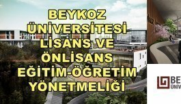Beykoz Üniversitesi Lisans ve Önlisans Eğitim-Öğretim Yönetmeliği