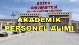 Bozok Üniversitesi 18 Akademik Personel Alacak - 3 Nisan 2018