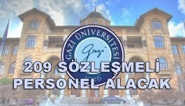 Gazi Üniversitesi 209 Sözleşmeli Personel Alacak - 6 Nisan 2018