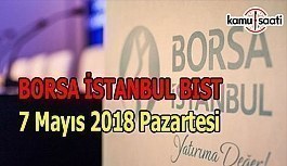 Borsa haftaya yatay başladı - Borsa İstanbul BİST 7 Mayıs 2018 Pazartesi