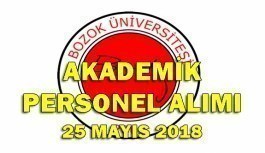 Bozok Üniversitesi 36 Akademik Personel Alımı - 25 Mayıs 2018