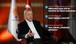 Cumhurbaşkanı Erdoğan: Güçlü bir cumhurbaşkanı istiyorsanız, güçlü bir Meclise de ihtiyacımız var