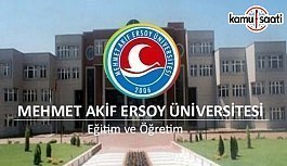 Mehmet Akif Ersoy Üniversitesi Ön Lisans ve Lisans Eğitim-Öğretim ve Sınav Yönetmeliğinde Değişiklik Yapıldı - 20 Mayıs 2018 Pazar