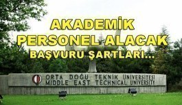 Orta Doğu Teknik Üniversitesi 19 Akademik Personel Alım İlanı - 3 Mayıs 2018