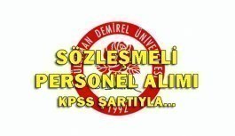 Süleyman Demirel Üniversitesi 93 Sözleşmeli Personel Alım İlanı 2018
