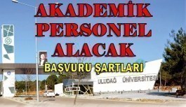 Bursa Uludağ Üniversitesi 39 Akademik Personel Alım İlanı - 4 Haziran 2018