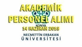 Necmettin Erbakan Üniversitesi 60 Akademik Personel Alacak - 14 Haziran 2018