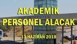 Uşak Üniversitesi 34 Akademik Personel Alım İlanı - 13 Haziran 2018