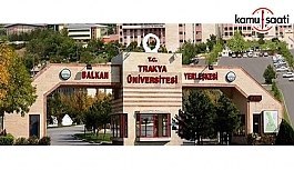 Trakya Üniversitesi Lisans Eğitim, Öğretim ve Sınav Yönetmeliğinde Değişiklik Yapıldı - 12 Temmuz 2018 Perşembe