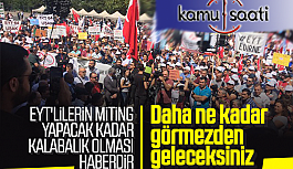 EYT'liler Ankara'da Miting Düzenledi