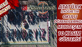 Kayseri İncesu Atatürk İlköğretim Okulundan Muhteşem 10 Kasım İzindeyiz Gösterisi
