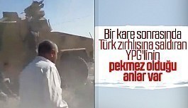 Türk zırhlı aracına saldıran YPG'li ler ezildi