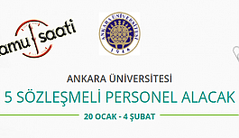 Ankara Üniversitesi 5 Sözleşmeli Personel Alımı