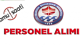 Trabzon Belediyesi Personel Alımı