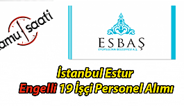 İstanbul Estur Engelli 19 İşçi Personel Alımı