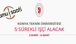 Konya Teknik Üniversitesi Rektörlüğü 5 Sürekli İşçi Personel Alımı