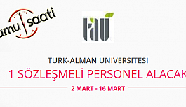 Türk Alman Üniversitesi 1 Sözleşmeli Personel Alımı