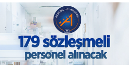 Akdeniz Üniversitesi 179 Sözleşmeli Personel alıyor