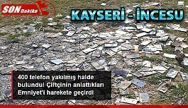 Kayseri İncesu'da 400 akıllı telefon yakılmış halde bulundu! FETÖ iddiası Emniyet'i harekete geçirdi
