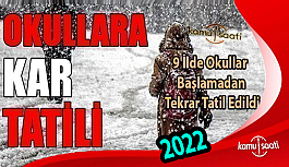 Yarın Okullar Tatil mi? Ocak 2022 Kar Tatili olan İller