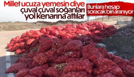 Ankara sokaklarına yüzlerce soğan atıldı