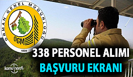 Orman Genel Müdürlüğü 338 sözleşmeli personel alacak