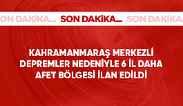 Kayseri, Bingöl, Mardin, Tunceli, Niğde ve Batman da afet bölgesi ilan edildi