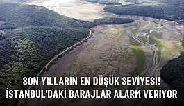 İstanbul'da barajlardaki doluluk oranı son yılların en düşük seviyesine geriledi