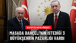 Erdoğan-Bahçeli görüşmesi sona erdi! Masada 3 büyükşehir ele Alındı