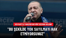 Cumhurbaşkanı Erdoğan: DEM benim Kürt kardeşlerimin iradesini işporta pazarına çıkardı