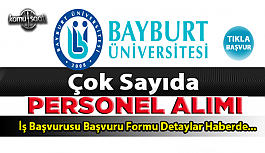 Bayburt Üniversitesi 29 sözleşmeli personel...